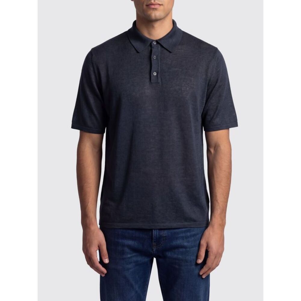 Roberto Collina Polo Shirt Men Blue